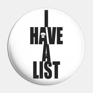 I Have a List Pin