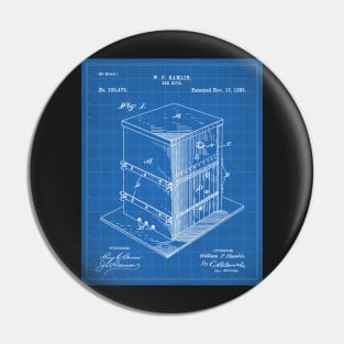 Beekeeping Patent - Beekeeper Bee Hive Honey Art - Blueprint Pin