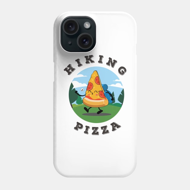 hiking and pizza funny cute Phone Case by enigmatyc