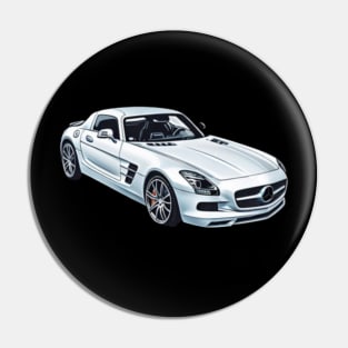 Mercedes SLS victor art Pin