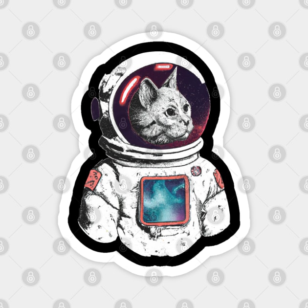 Cat Astronaut Magnet by ArtisticCorner