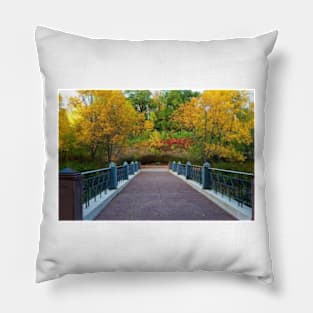 Autumn Colors Bridge Pillow