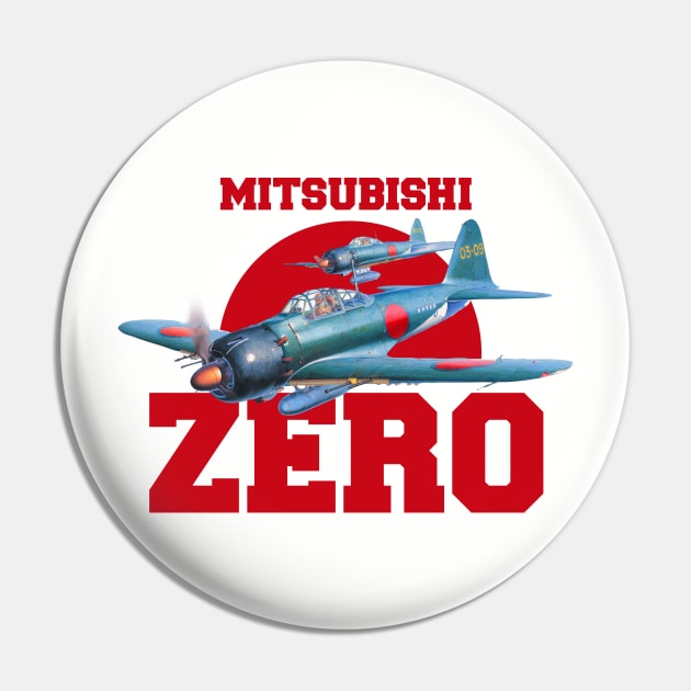 A6M Zero | WW2 Plane Pin by Distant War