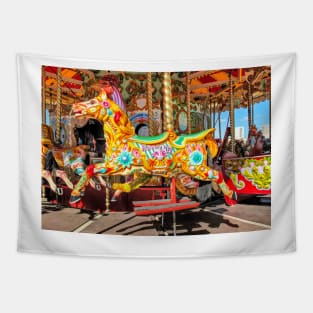 Carousel Horses Tapestry