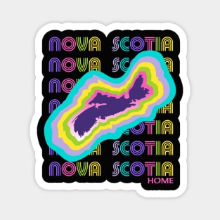 80s Retro Nova Scotia Pop Art Magnet