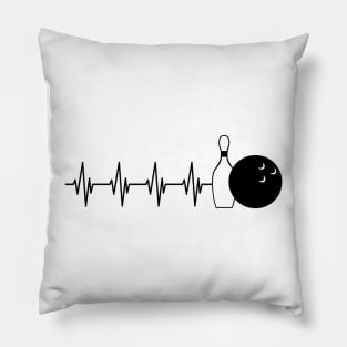 Bowling Heartbeat Pillow