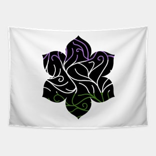 Black Velvet, Genderqueer Flag Vines Tapestry