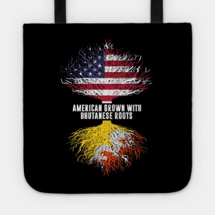 American Grown with Bhutanese Roots USA Flag Tote