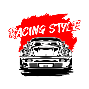 Racing Car Line Art Style T-Shirt
