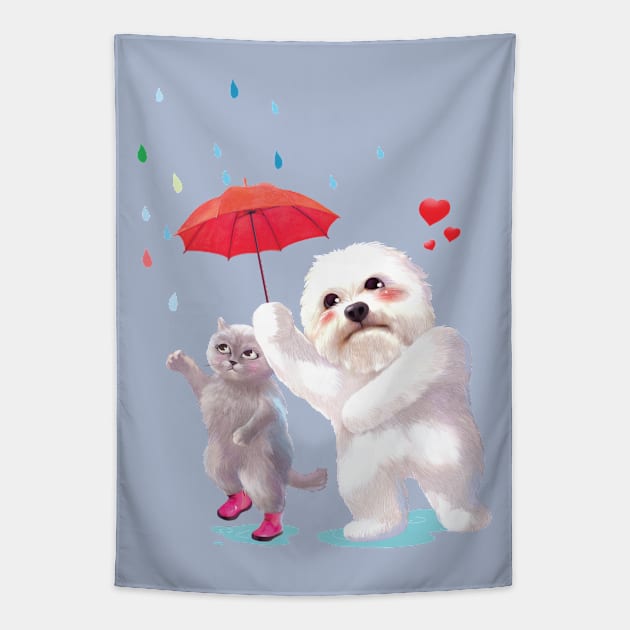 Umbrella Tapestry by zkozkohi
