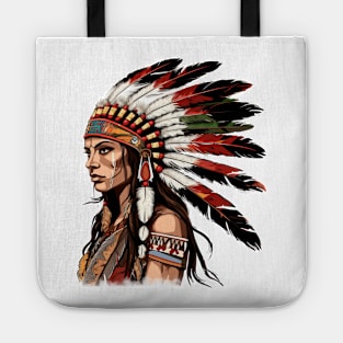 Native American Girl Tote