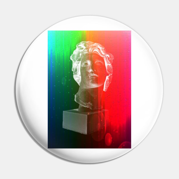 Rainbow bust Pin by GroatsworthTees