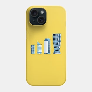 Rows of skyscrapers Phone Case