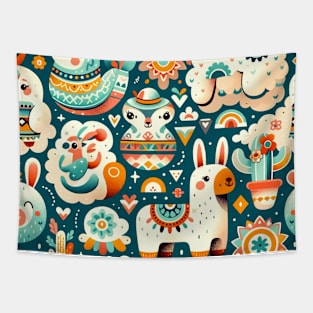 Merry Menagerie: A Whimsical World Tapestry