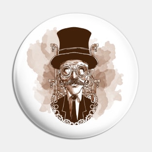 Professor Steampunk Pin