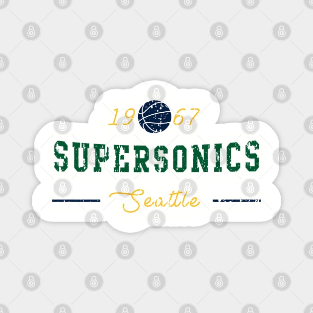 Seattle Supersonics Magnet by HomePlateCreative