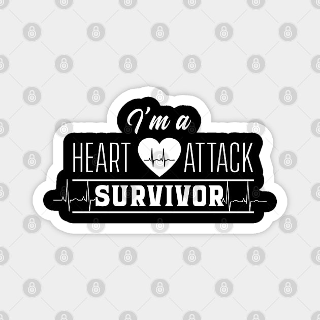 Survived Heart Attack Survivor Cardiac Surviving Failure Magnet by dr3shirts