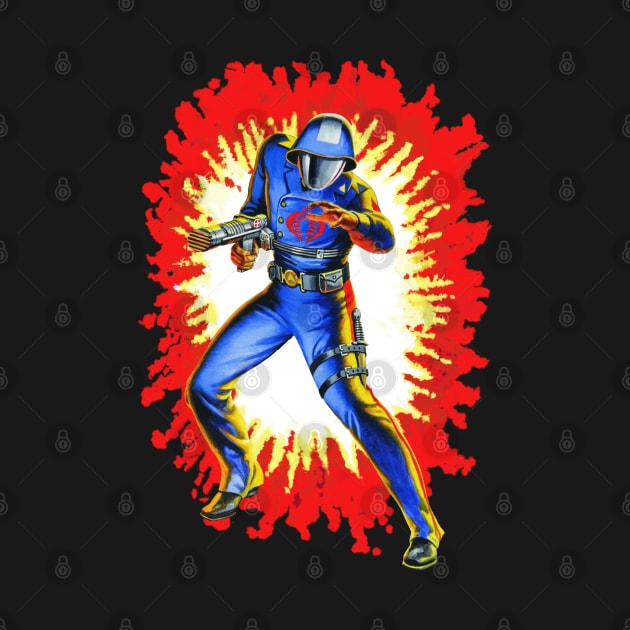 Cobra Commander GI Joe toy art card by EnglishGent