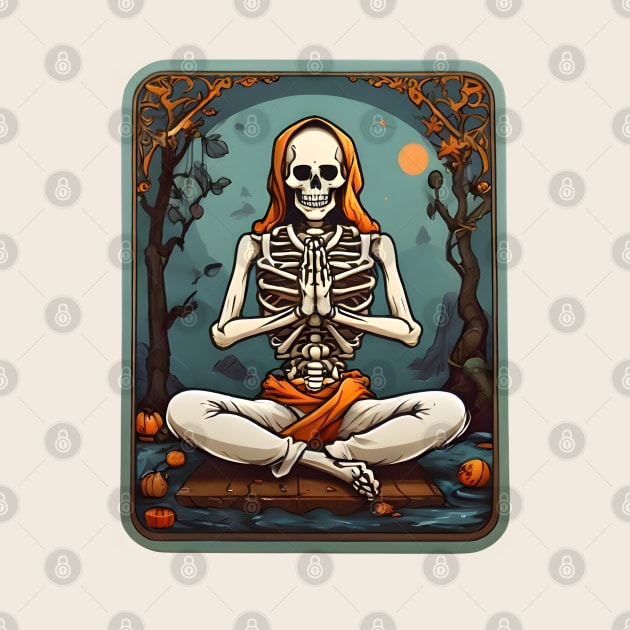 Meditation Skeleton by VivaLaRetro