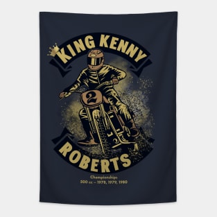 Motorcycle_Legend_King_Kenny_Roberts Tapestry