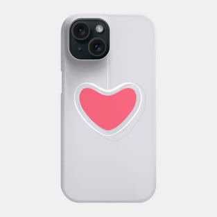 Single Hanging Heart Phone Case