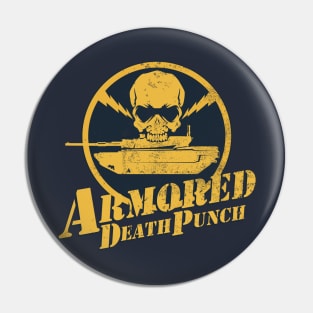 M1 Abrams - Armored Death Punch (distressed) Pin