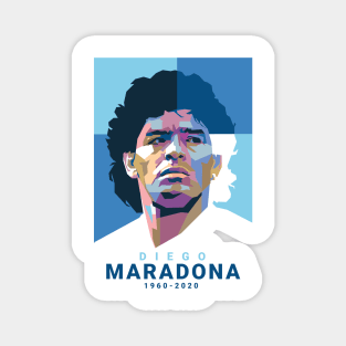 Diego Maradona Pop Art Portrait Magnet