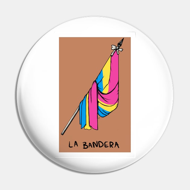 Pansexual Flag Loteria Bandera Pin by Wild Create