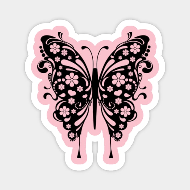 Butterfly Ornament Magnet by My Artsam