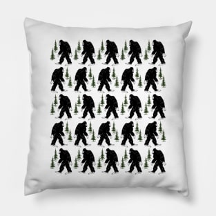 Bigfoot Silhouette Pillow