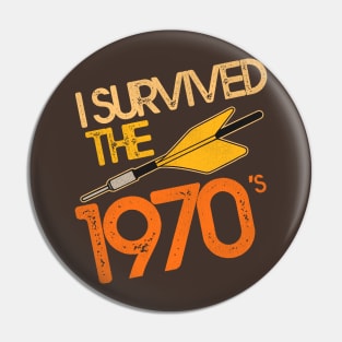 I Survived the 70s / Jarts Missile Game Pin