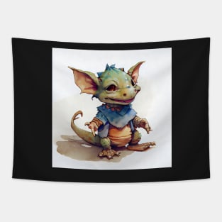 Cute Watercolor Kobold Tapestry