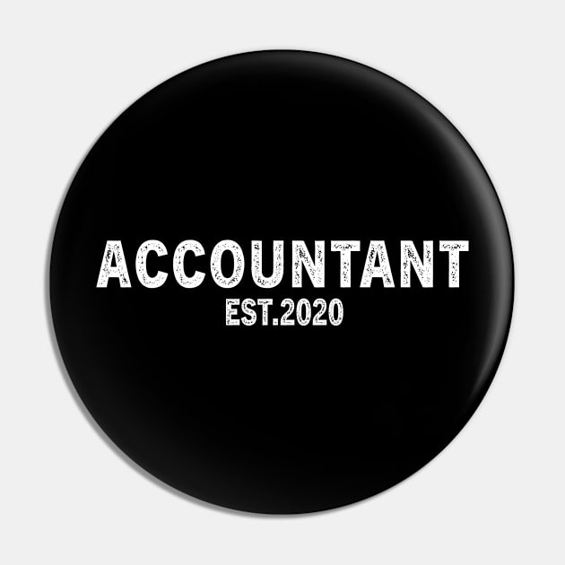 Accountant Est 2020 Graduation Gift Pin by followthesoul