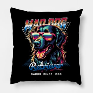 Mad Dog Retriever Dog Pillow