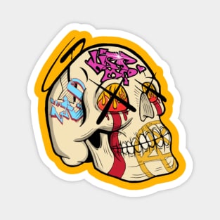 Graffiti skull Magnet