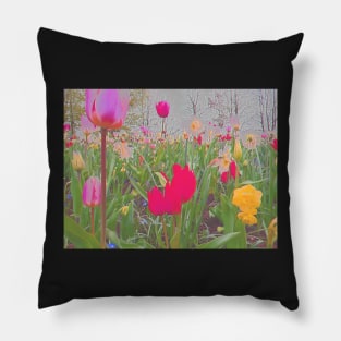 Field of Tulips Pillow