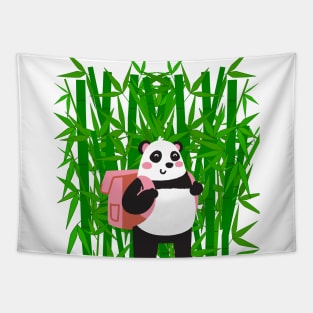 Cute Adventurer Panda Gift Tapestry