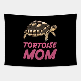 Tortoise Mom, Pink, for Tortoise Lovers Tapestry