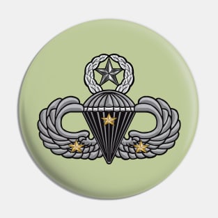 Master Parachutist 3 Stars Pin