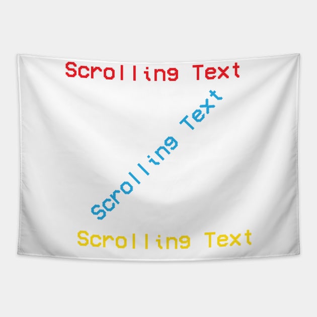 HTML Ugly Scrolling Marquee web developer Tapestry by alltheprints