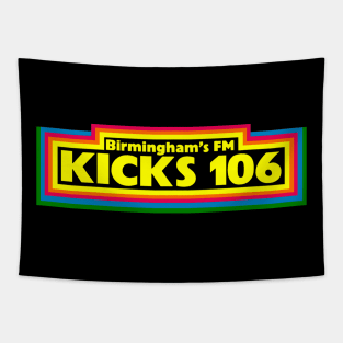 KICKS 106 BIRMINGHAM VINTAGE RADIO Tapestry