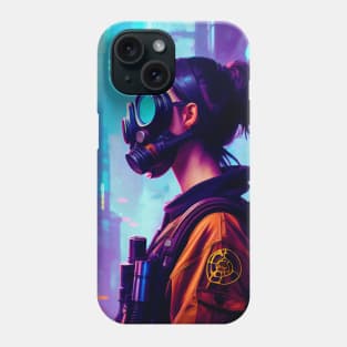 Abstract Cyberpunk Girl Phone Case