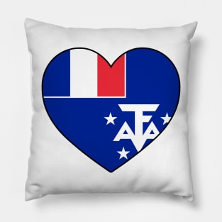 Heart - French Southern Territories _110 Pillow