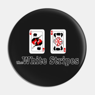 White Stripes Pin