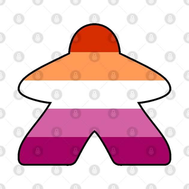 Lesbian Meeple by Button Witch