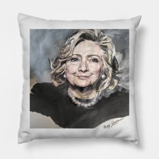 Hillary Rodham Clinton Official White House Portrait Pillow