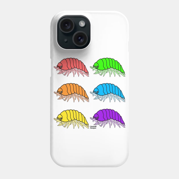 Rainbow Pill Bugs Phone Case by 13mtm80-Designs