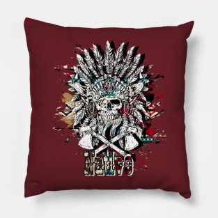 Native Skull Pillow