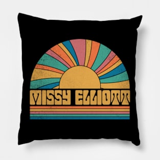 Graphic Missy Proud Name Elliott Distressed Birthday Vintage Style Pillow