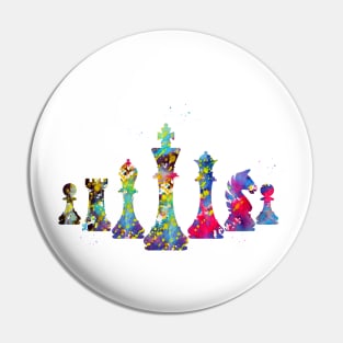 Chess pieces Pin